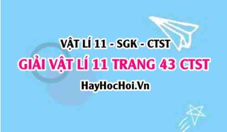 Giải Vật lí 11 trang 43 Chân trời sáng tạo SGK